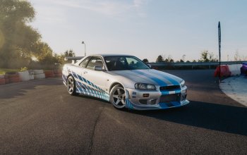 Jízda na polygonu v legendě Nissan Skyline