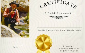 Venkovní hra: Rýžování zlata na Klondiku