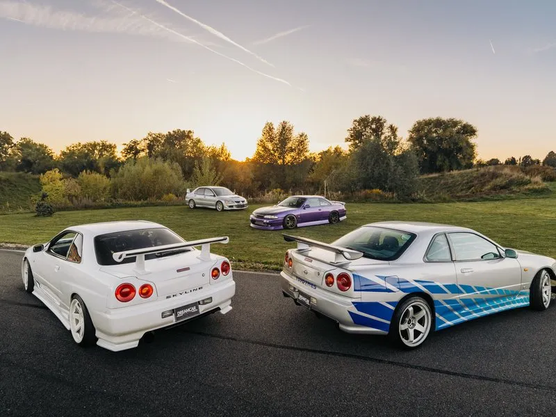 Jízda nebo drift na polygonu v japonských legendách