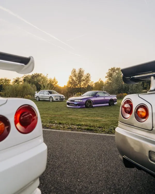 Jízda nebo drift na polygonu v japonských legendách
