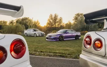Jízda nebo drift na polygonu v japonských legendách