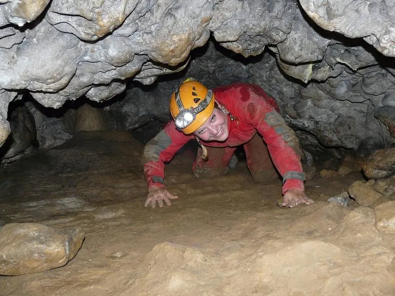 Via ferrata v jeskyni