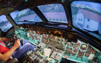 Letecký simulátor DC-9 + let v Dynamic WT-9