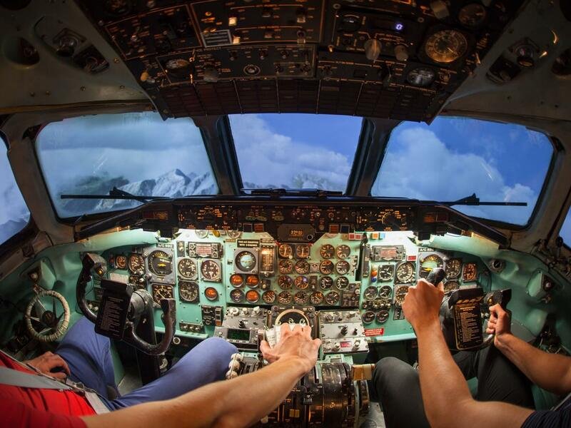 Letecký simulátor DC-9 + let v Dynamic WT-9