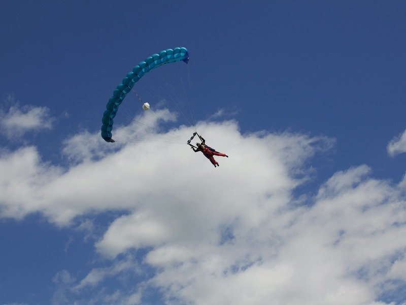 Tandemový seskok padákem