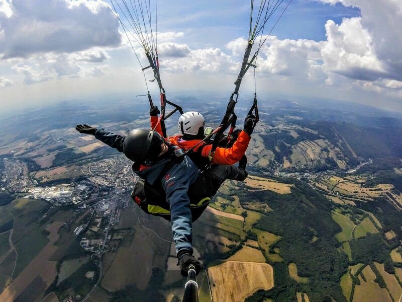 Tandem paragliding pro 2 osoby