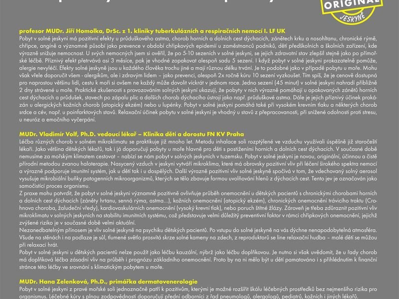 Privátní vstup do solné jeskyně v Praze