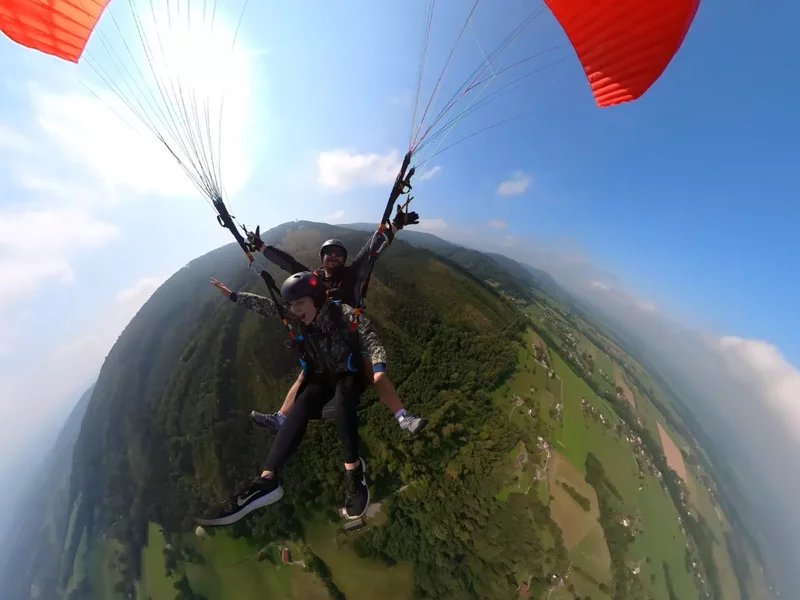 Tandem paragliding po celé ČR jako dárek