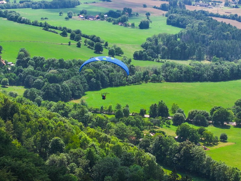 Tandem paragliding po celé ČR jako dárek