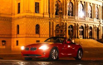 Jízda historickým centrem Prahy v červeném BMW Z4
