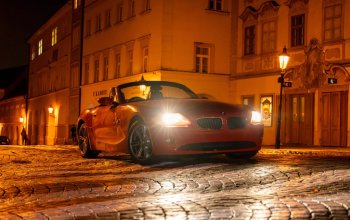 Jízda historickým centrem Prahy v červeném BMW Z4