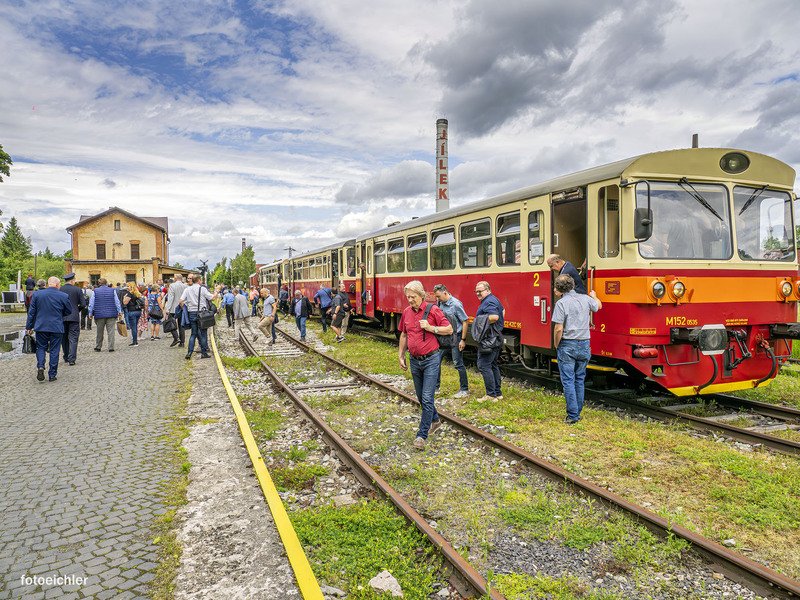 Soukromá jízda motoráčkem z Děčína na Šenovku