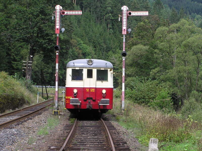 Soukromá jízda motoráčkem z Děčína na Šenovku