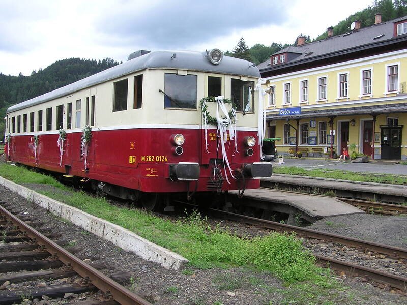Soukromá jízda motoráčkem z Děčína na Šenovku