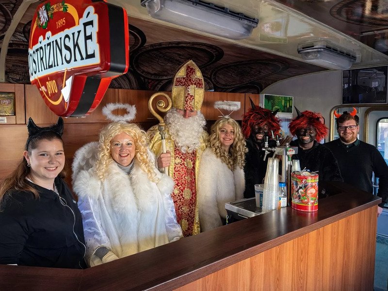 Mikulášská jízda zvláštním vlakem z Prahy
