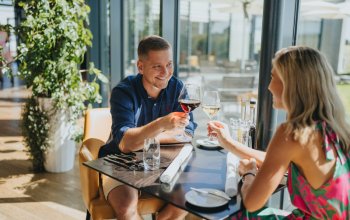 Pobyt na letišti s degustační večeří pro dva