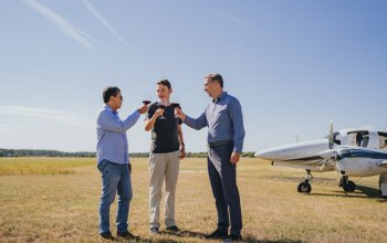 Pobyt na letišti s degustační večeří pro dva