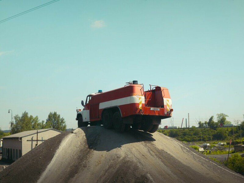 Jízda hasičským veteránem Tatra 148 v Ostravě