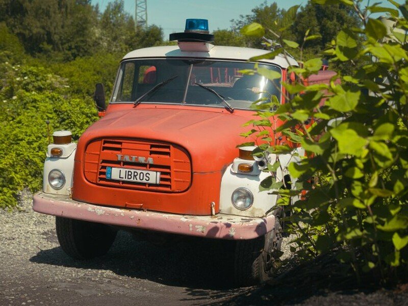 Jízda hasičským veteránem Tatra 148 v Ostravě