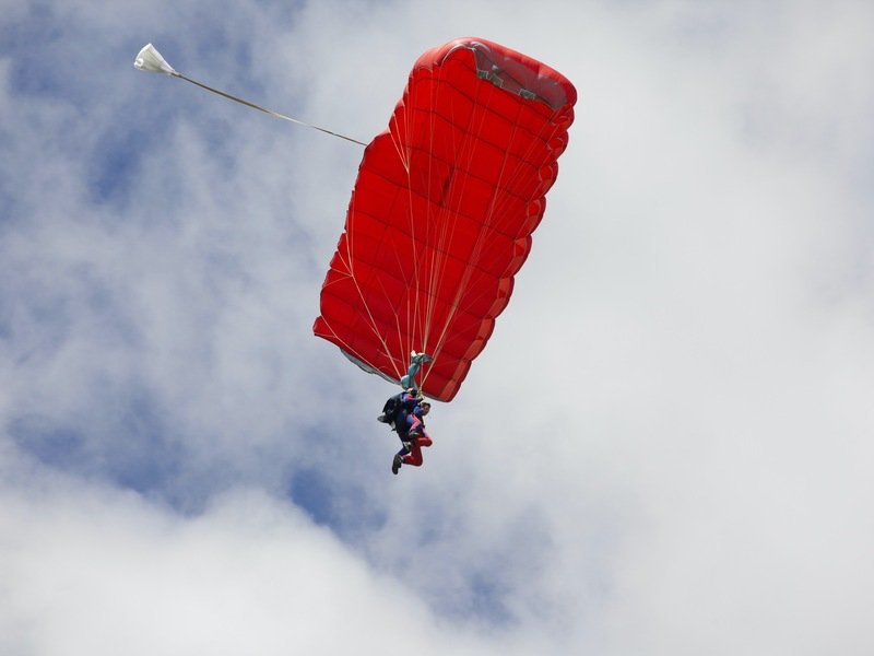 Tandemový seskok padákem