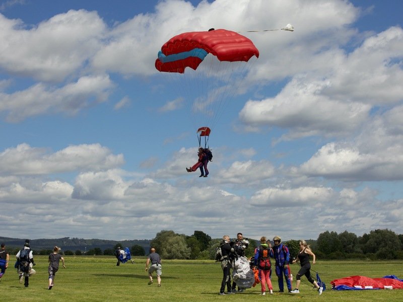 Tandemový seskok padákem