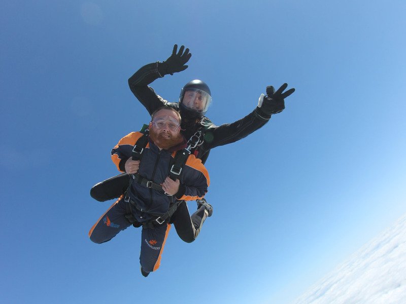 Tandemový seskok padákem