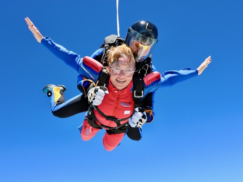 Tandemový seskok padákem