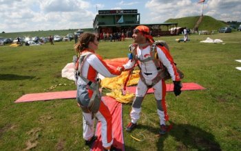 Tandemový seskok z 6 kilometrů