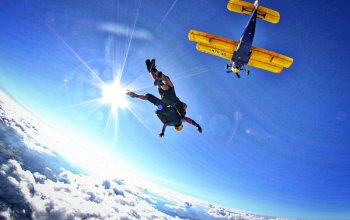 Tandemový seskok padákem
