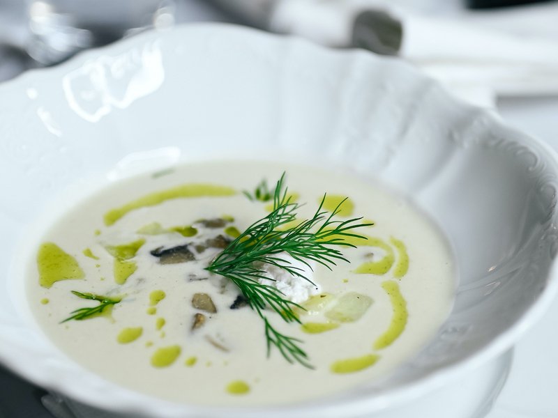 Čtyřchodové menu v restauraci Chateau Ctěnice