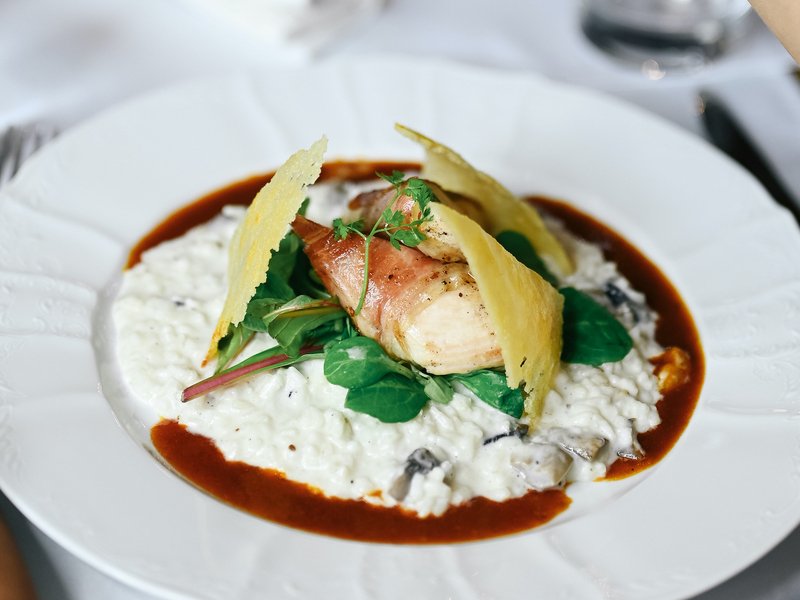 Čtyřchodové menu v restauraci Chateau Ctěnice