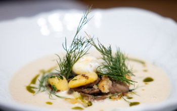 4chodové menu v restauraci Končina