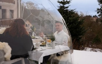 Zážitkové menu v iglú s výhledem na Krušné hory