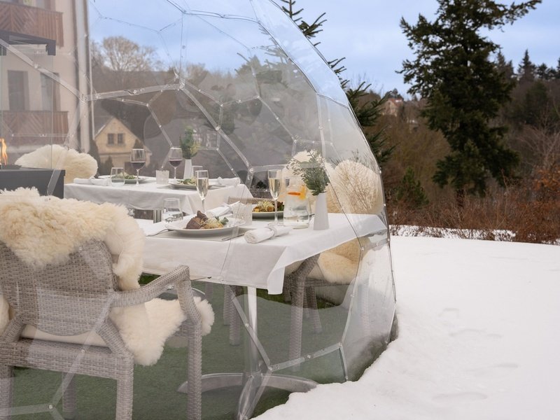 Zážitkové menu v iglú s výhledem na Krušné hory