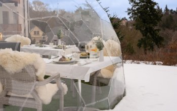 Zážitkové menu v iglú s výhledem na Krušné hory