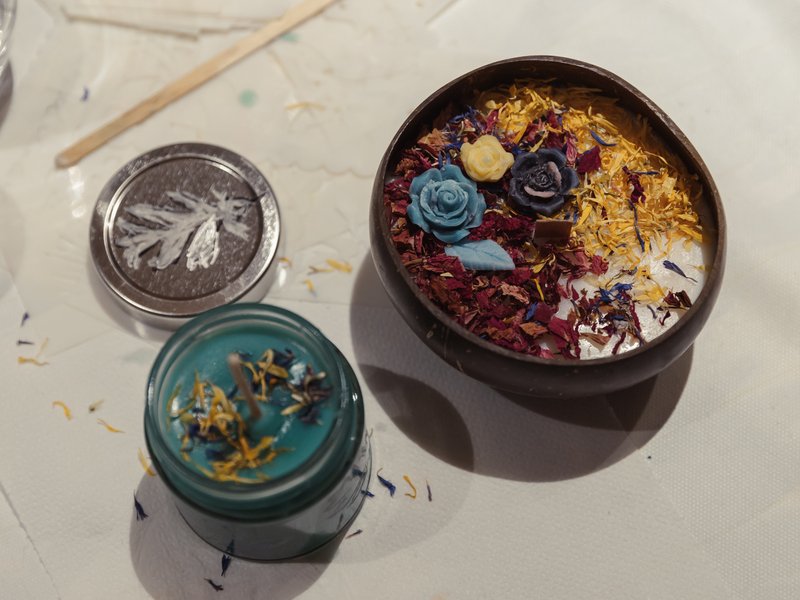 Kreativní kurz: Výroba přírodních svíček + gravírování skla