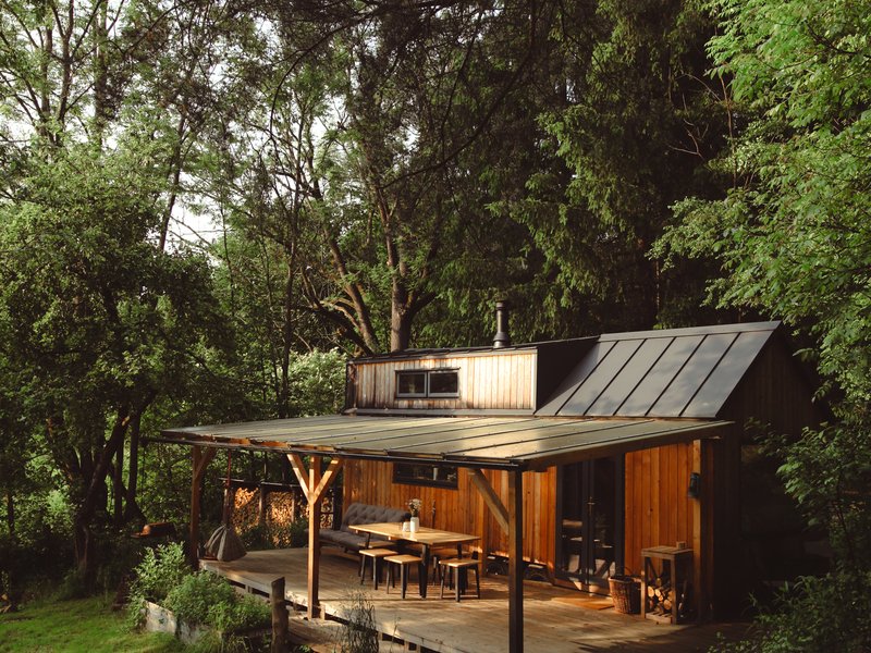 Tiny house mezi stromy v Jizerských horách