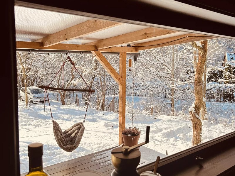 Tiny house mezi stromy v Jizerských horách