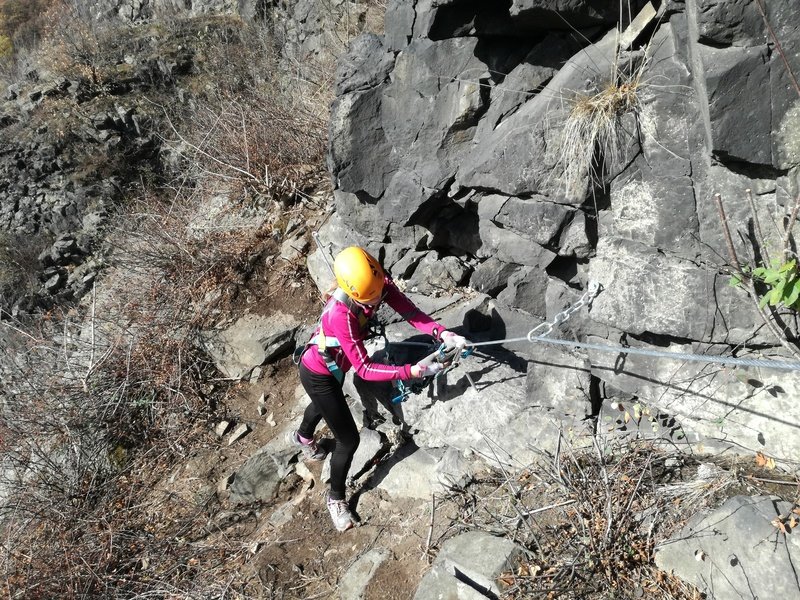 Via ferrata se zkušeným instruktorem