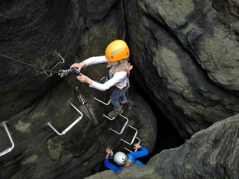 Via ferrata se zkušeným instruktorem