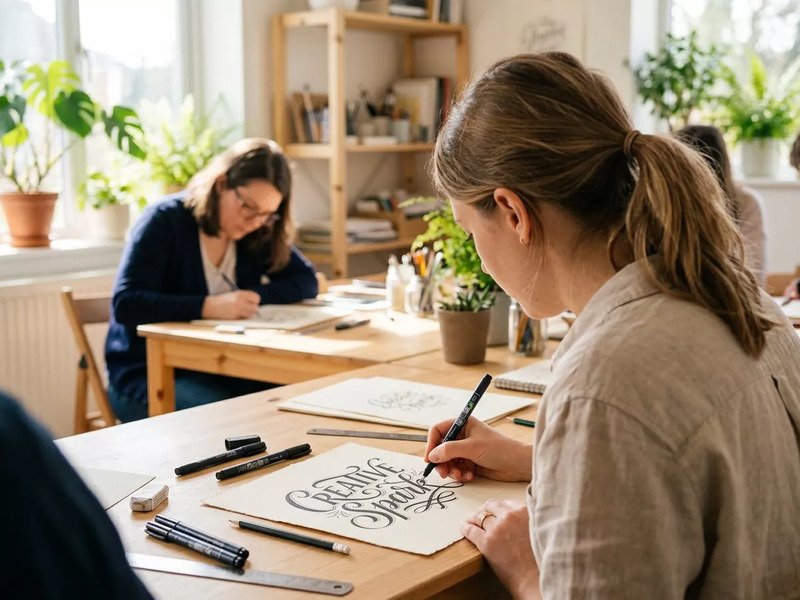 Workshop moderní kaligrafie: Kreativní odpočinek v Praze