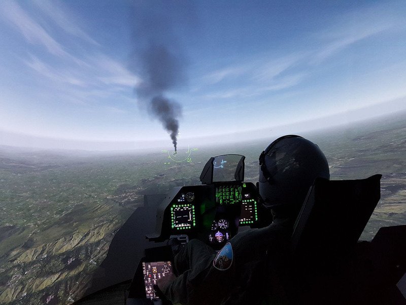 Letecký simulátor stíhačky F16