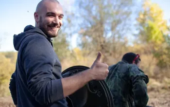 Jízda obrněným transportérem