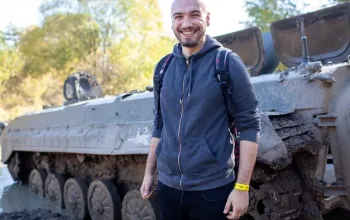 Jízda obrněným transportérem