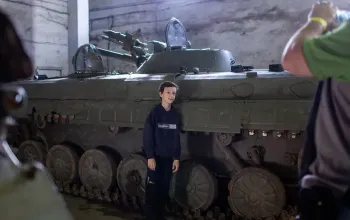 Jízda obrněným transportérem