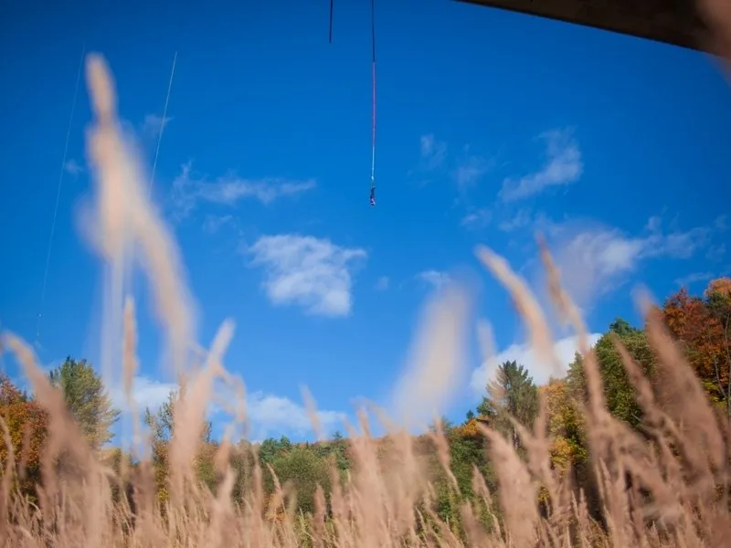 Bungee jumping z nejvyššího mostu ČR