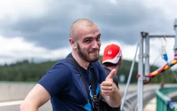 Bungee jumping z nejvyššího mostu ČR