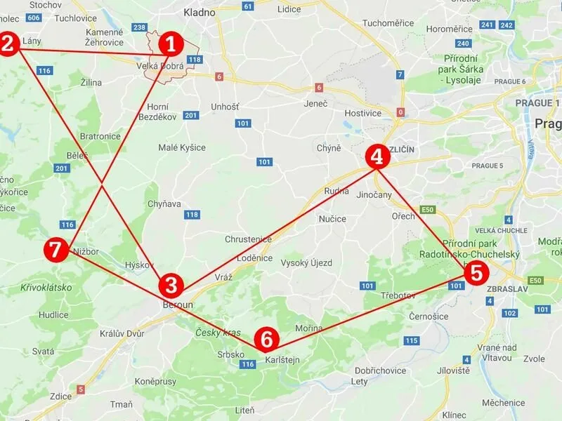 Vyhlídkový let nad Prahou Západ