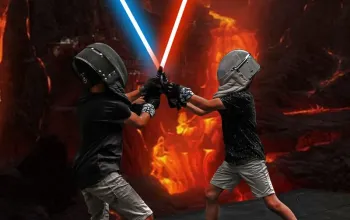 Výcvik boje se světelným mečem
