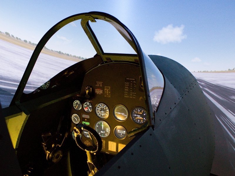 Letecký simulátor stíhačky Supermarine Spitfire